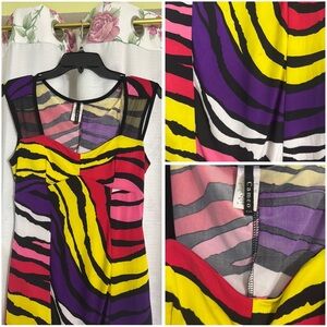 Cameo Colorful Striped Mini Dress